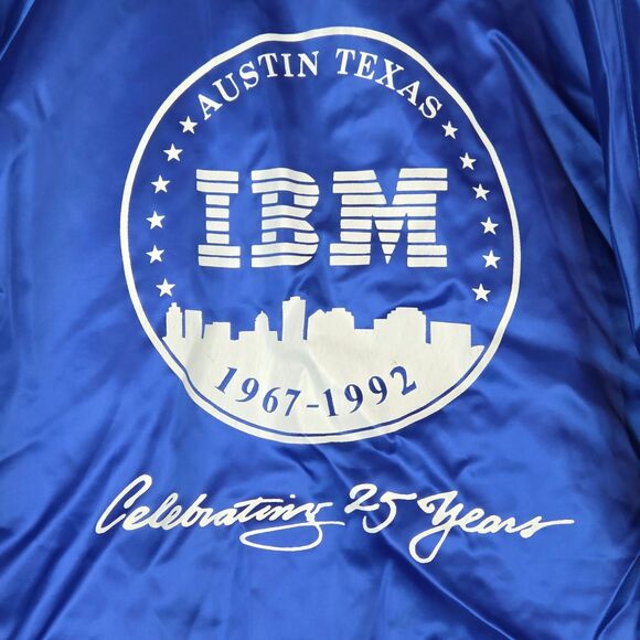 hartwell Other - Vintage Hartwell Satin Jacket Blue IBM 25th Anniversary Austin Mens Sz 3XL USA